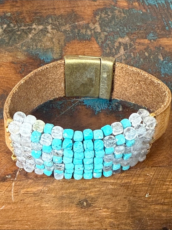 Sundance Jewelry - “Verdigris” leather cuff bracelet. New with tags from Sundance